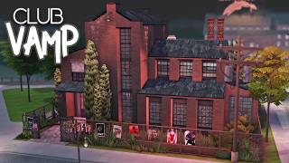 Factory Conversion: Club Vamp Cinematic Walkthrough (No Talking) | No CC | The Sims 4