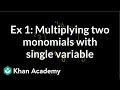 Understanding the Area of a Rectangle as a Monomial