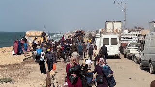القصف الإسرائيلي يهجّر المزيد من الفلسطينيين من مدينة غزة شمالاً باتجاه وسط وجنوب قطاع غزة