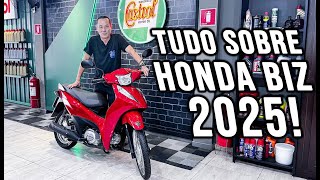 TUDO SOBRE NOVA HONDA BIZ 2025!