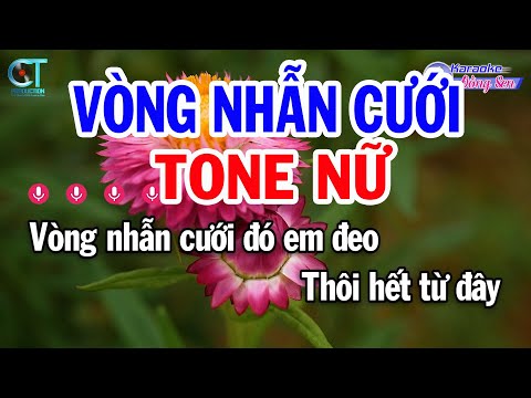 Karaoke Vòng Nhẫn Cưới Tone Nữ ( Em ) Nhạc Sống Beat Mới | Karaoke Đồng Sen