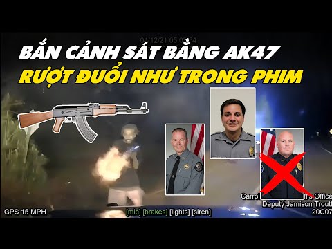 Cận Cảnh Tội Phạm Georgia Bắn Cảnh Sát Bằng AK-47 và Màn Rượt Đuổi Như Phim Hành Động