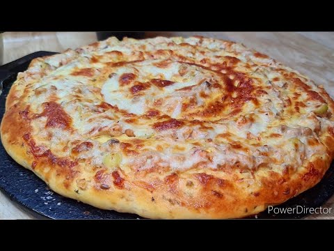 @جربيها غتولي مدمنة عليها❓احسن من بيتزا بلا مجهود خفيفة بحال ريشة كذوب فيالفم /معجنات/piz