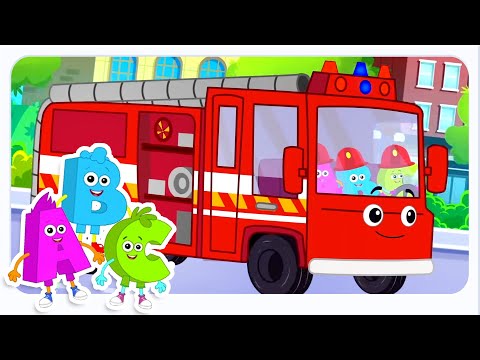 Wheels On The Firetruck, Emergency Vehicles And Kids Songs by Mr Alphabet