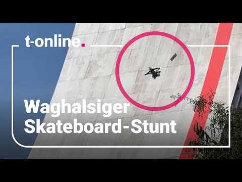85 meters of thrills: Skate legend throws himself from a skyscraper