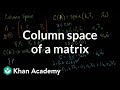 Understanding Column Space