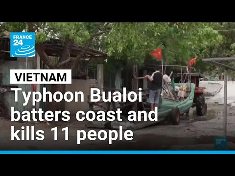 YouTube video thumbnail: Typhoon Bualoi Batters Vietnam Coast, Killing 11