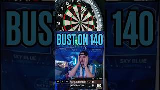 BUST ON 140 😂 FAIL | #skybluedarts on #Twitch #darts
