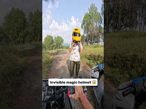 Invisible magic helmet 😱