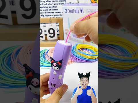 Kuromi 3D pen | bút vẽ 3D không gian kuromi #kawaii #sanrio #kuromi #shortsviral