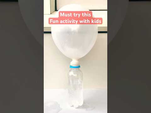 Balloon fun activity to do with kids #science #experiment #youtubeshorts #craftchutney2