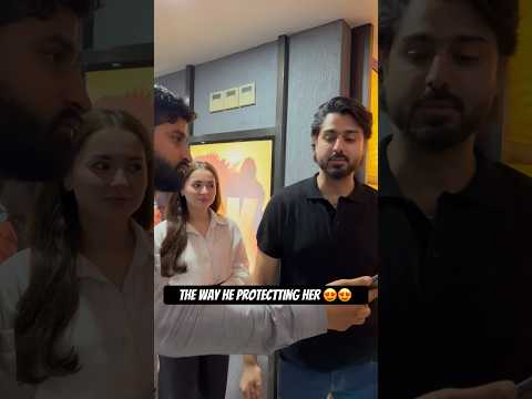 Hania Amir and Zaviyar Spotted at the Poppay Ki Wedding Premier in Karachi | Celebrities | Celebs
