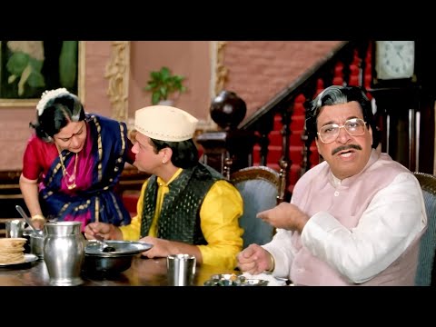 कंकर मेरे मुह में आया था थूकने इसको बोल दिया - गोविंदा और कादर खान की धमाकेदार कॉमेडी सीन
