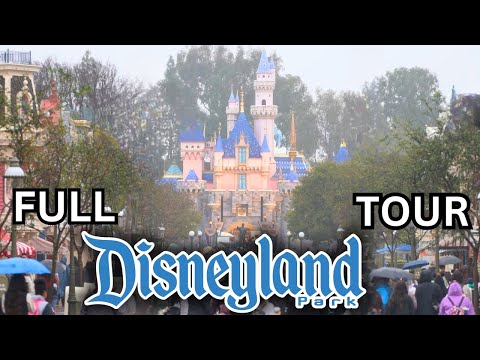 Disneyland Park - Full Tour 2025 - Rainy Walkthrough | 4K 60FPS POVs