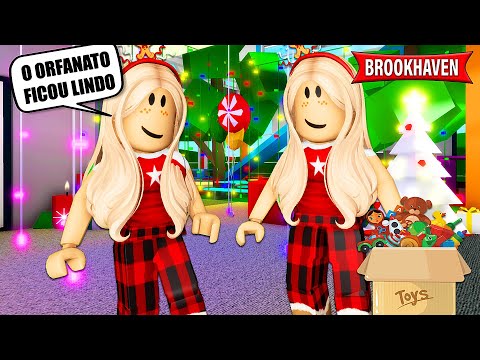 AS GÊMEAS CONSTRUÍRAM UM ORFANATO PARA O NATAL - Parte 2 -Historinhas Brookhaven RP | Roblox