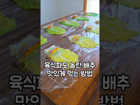 육식파도 놀라는 배추 새우만두 #다이어트식단 #살안찌는만두
