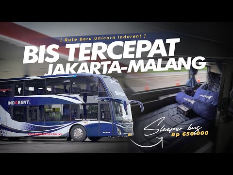 “REKOR TERCEPAT” CUMA 9 JAM JAKARTA-MALANG !! 🔥 - Trip Unicorn INDORENT Double Decker Pagi