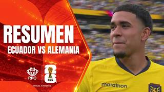RESUMEN ECUADOR VS ALEMANIA | Mundial FIFA 2026 | Fase de Grupo / Grupo E | Deportes RPC