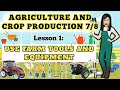 Farm Tools and Equipment Functions
