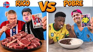 QUEM COMPLETA A DIETA DO JOGADOR EM 24 HORAS? (Rico Vs pobre Episódio 84)