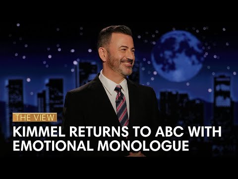 Jimmy Kimmel Returns To ABC with Emotional Monologue | The View
