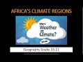 Climate Regions and Characteristics