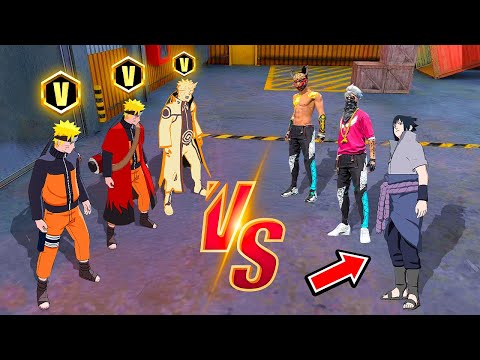 TROLLEAMOS con LAS SKINES de NARUTO en LOBO SOLITARIO 🤣🔥 FREE FIRE