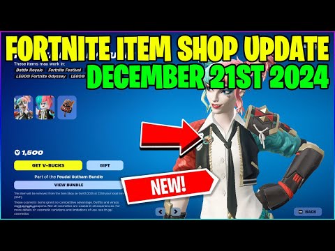 *NEW* HARLEY QUINN SKIN + BATMAN! Fortnite Item Shop [December 21st, 2024] (Fortnite Battle Royale)