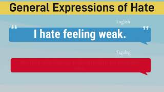 English Expressions | Hating part 2| Daily Sentence Translation 