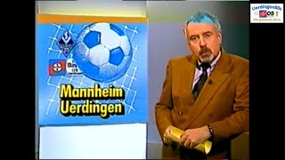 Saison 1988-1989 - Spieltag 19 - SV Waldhof Mannheim gegen FC Bayer 05 Uerdingen