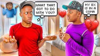 TELLING MY BOYFRIEND MY EX IS IN A COMA TO SEE HIS REACTION!!😱 *BAD IDEA*