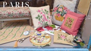 パリの手芸屋さん巡り5軒、テキスタイルツアーに参加しました。フランス刺繍、リボン、レース、歴史を辿る旅 Paris vlog
