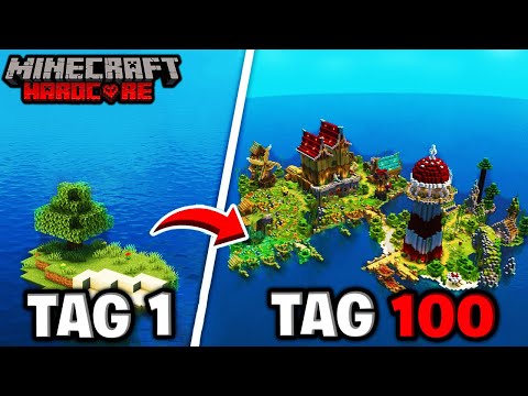 Ich überlebe 100 Tage Minecraft auf einer EINSAMEN INSEL! - Teil 2