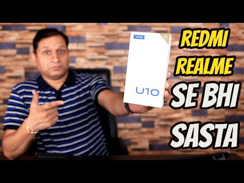 (ENGLISH) vivo u10 Unboxing & First Look - Realme Redmi Se Bhi Sasta