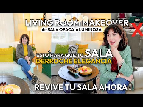 INCREÍBLE TRANSFORMACIÓN SALA ✨IDEAS para CONVERTIR tu SALA en un ESPACIO ELEGANTE (antes y después)