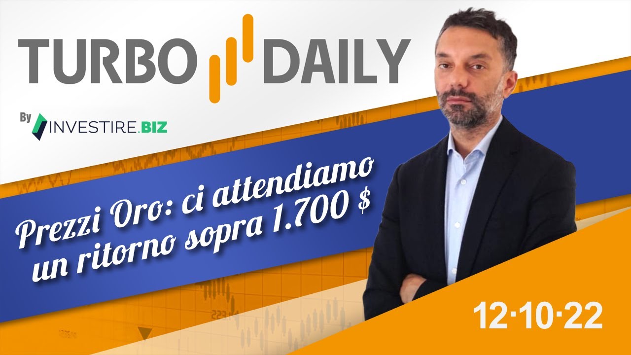 Prezzi Oro: ci attendiamo un ritorno sopra 1.700 $