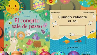 Cuentos infantiles en español; Cuando calienta el sol - El conejito sale de paseo libro infantil