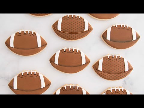 Decorated American Football Cookies 🏈🏈🏈