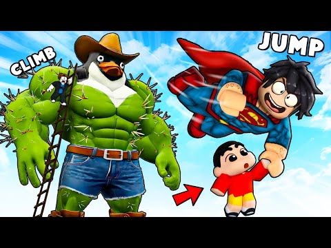 Jumping From ITALIAN BRAINROT Tower in ROBLOX Climb and JUMP