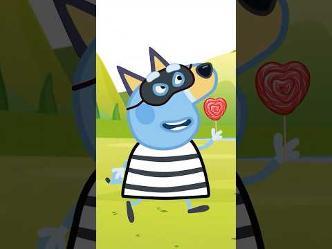 Bingo Candy Was Stolen! Who Did It? 🍭 #shorts  #kids #bluey #education