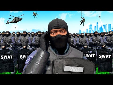 GTA 5: Franklin and Shinchan Crazy SWAT Training Adventures in GTA 5!