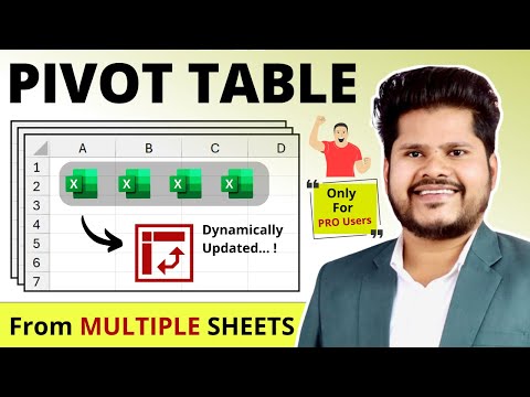 Create a Pivot Table from Multiple Sheets in Excel - Pivot Table in Excel