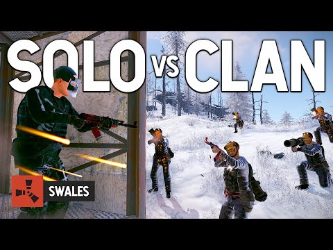 SOLO ON A CLAN SERVER  - RUST