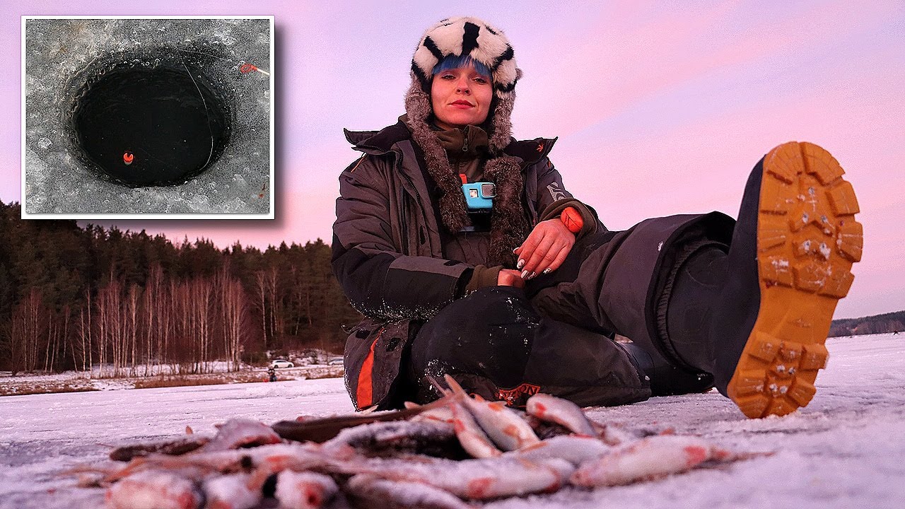 Плотва зимой на поплавок. Клюёт в каждой лунке! Бешеный КЛЁВ!