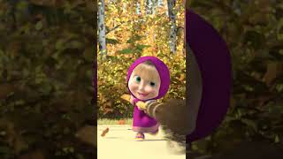 幸運的發現 🏒🤩 #瑪莎與熊 #mashaandthebear #飛天掃帚 #cartoon #kids #kidsvideo