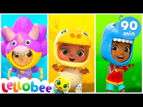 Roar Like A Dinosaur Song | Lellobee Citt Farm| | Kids Road Trip! | Kids Songs and Stories