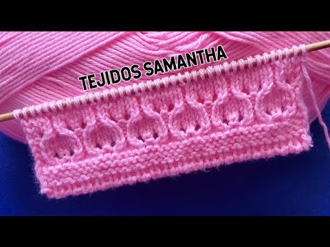 HERMOSO PATRÓN💝 PARA TEJER CHOMPAS CHALECOS SUÉTER A DOS AGUJAS  / TEJIDOS SAMANTHA #dosagujas