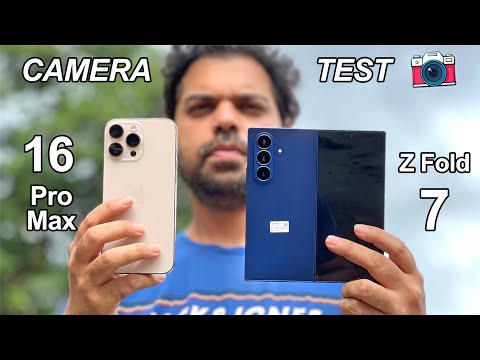 Galaxy Z Fold 7 Vs iPhone 16 Pro Max Camera Test !