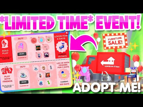 *LIMITED TIME* FURNITURE TRUCK EVENT *HOW TO USE* in Adopt Me! (roblox)