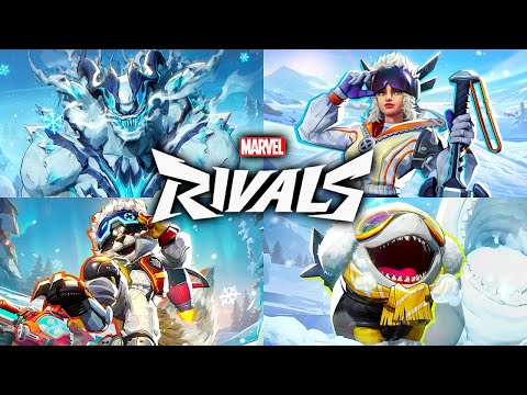 Marvel Rivals - All Winter Celebration Skins, Emotes, Intros & MVP Animations (4K 60FPS)